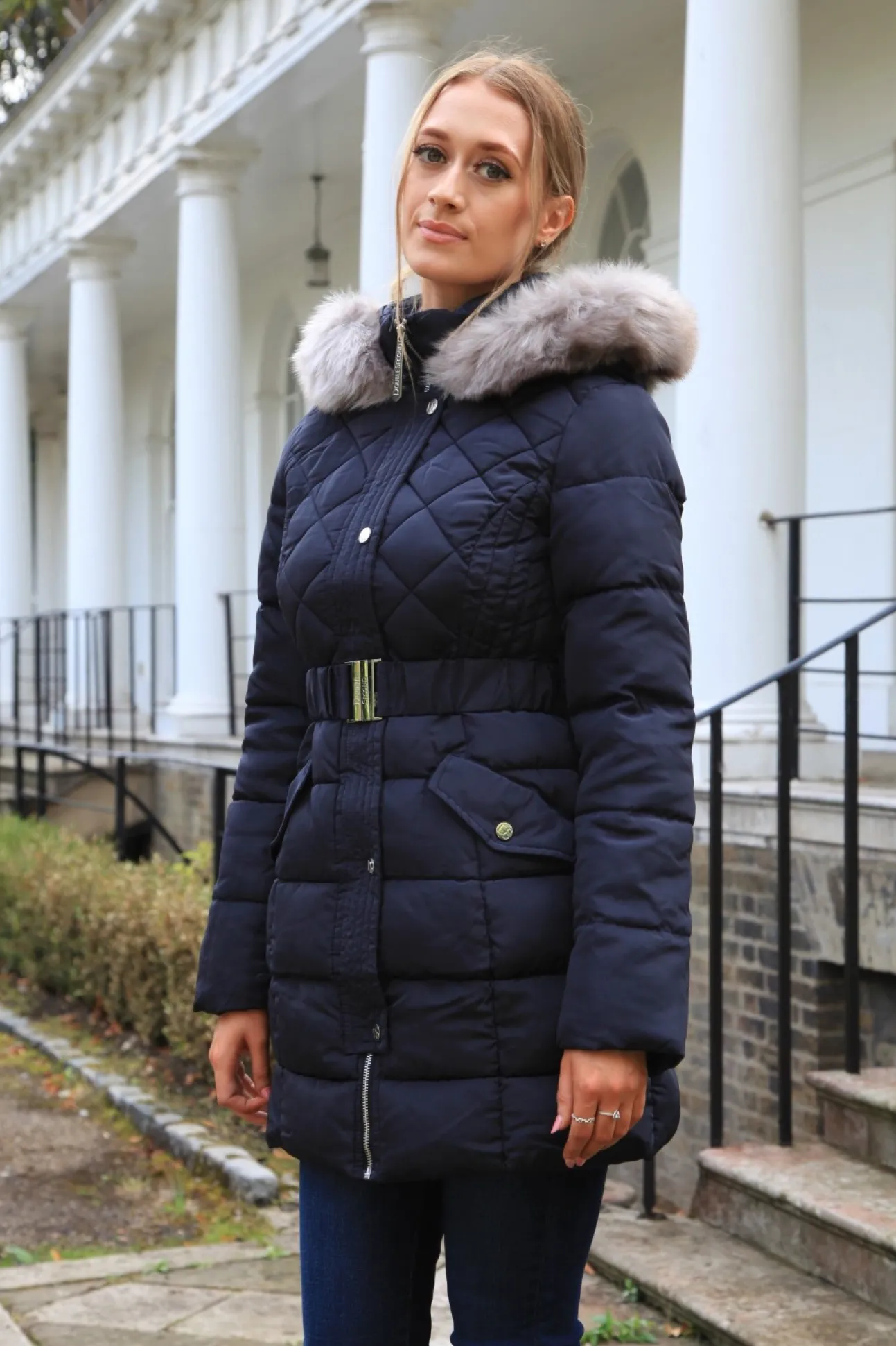 Women Double Second Quilted Longline Puffer