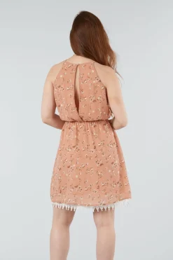 Women Double Second Summer Floral Sleevless Dress