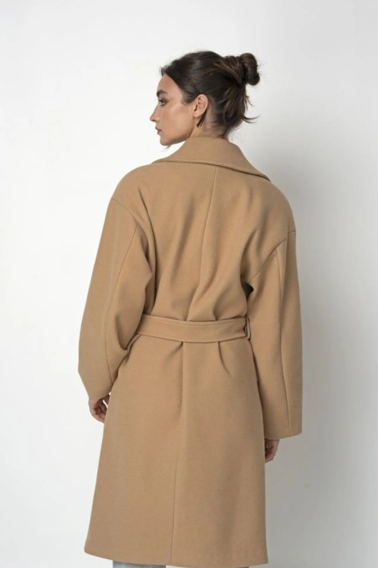Women Double Second Wrap Collar Coat