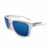 Women East Village Square Clear Sunglasses With Mirror Lens