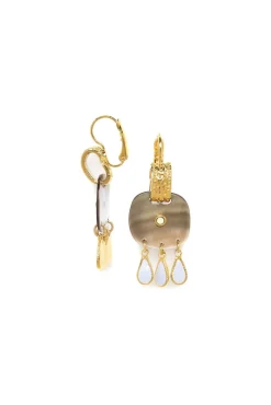 Women Elka London Alexa 3 Drops Dangle French Hooks