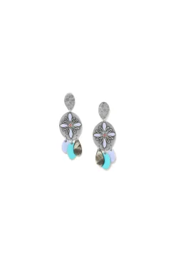 Women Elka London Dita 3 Dangle Drops Post Earrings