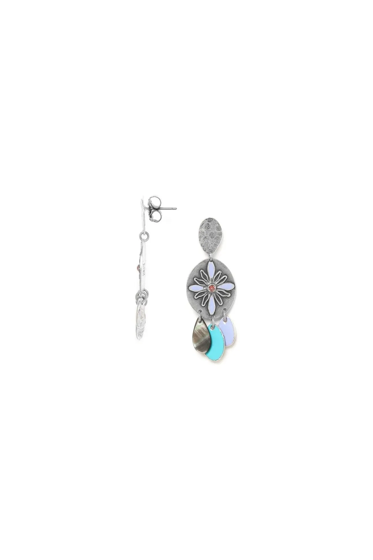 Women Elka London Dita 3 Dangle Drops Post Earrings