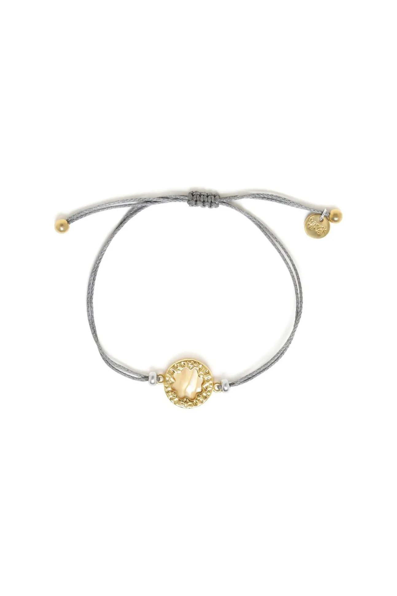 Women Elka London Justine Wax Cord Disc Bracelet