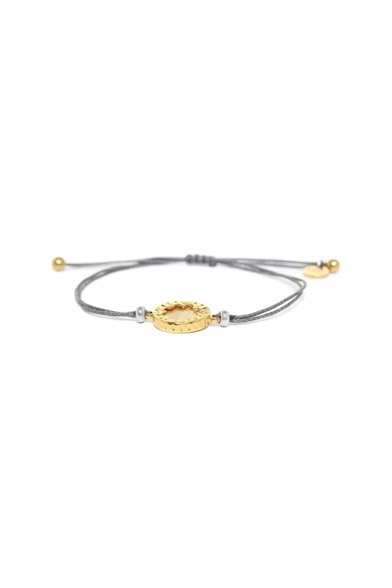 Women Elka London Justine Wax Cord Disc Bracelet