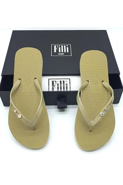 Women Filli London Crystal Diamond Luxury Flip Flops