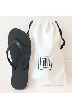 Women Filli London Naked Flip Flops In