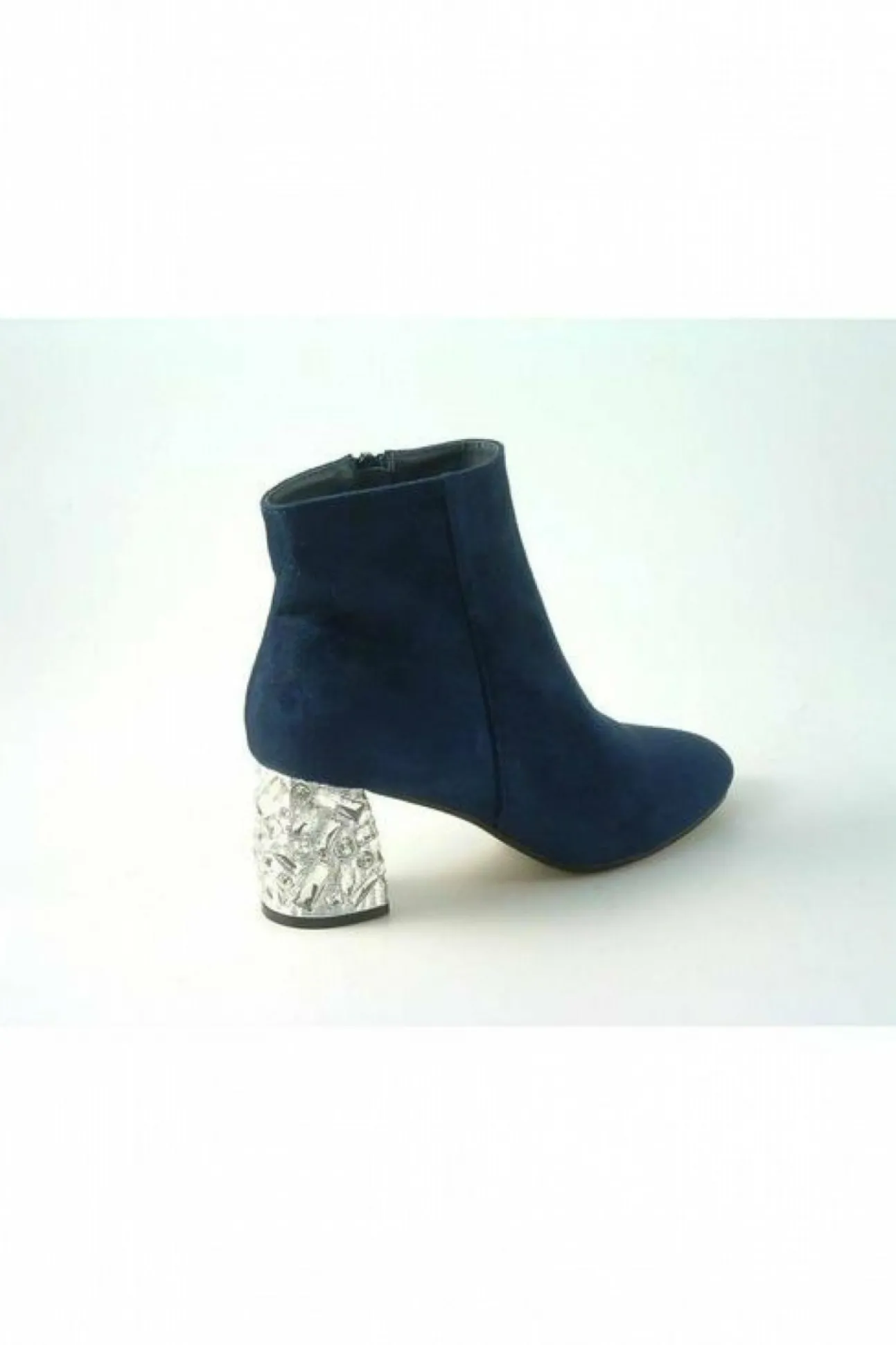 Women Glitz Shoes Celine Sabatine Glitter Heel Suede Ankle Boot