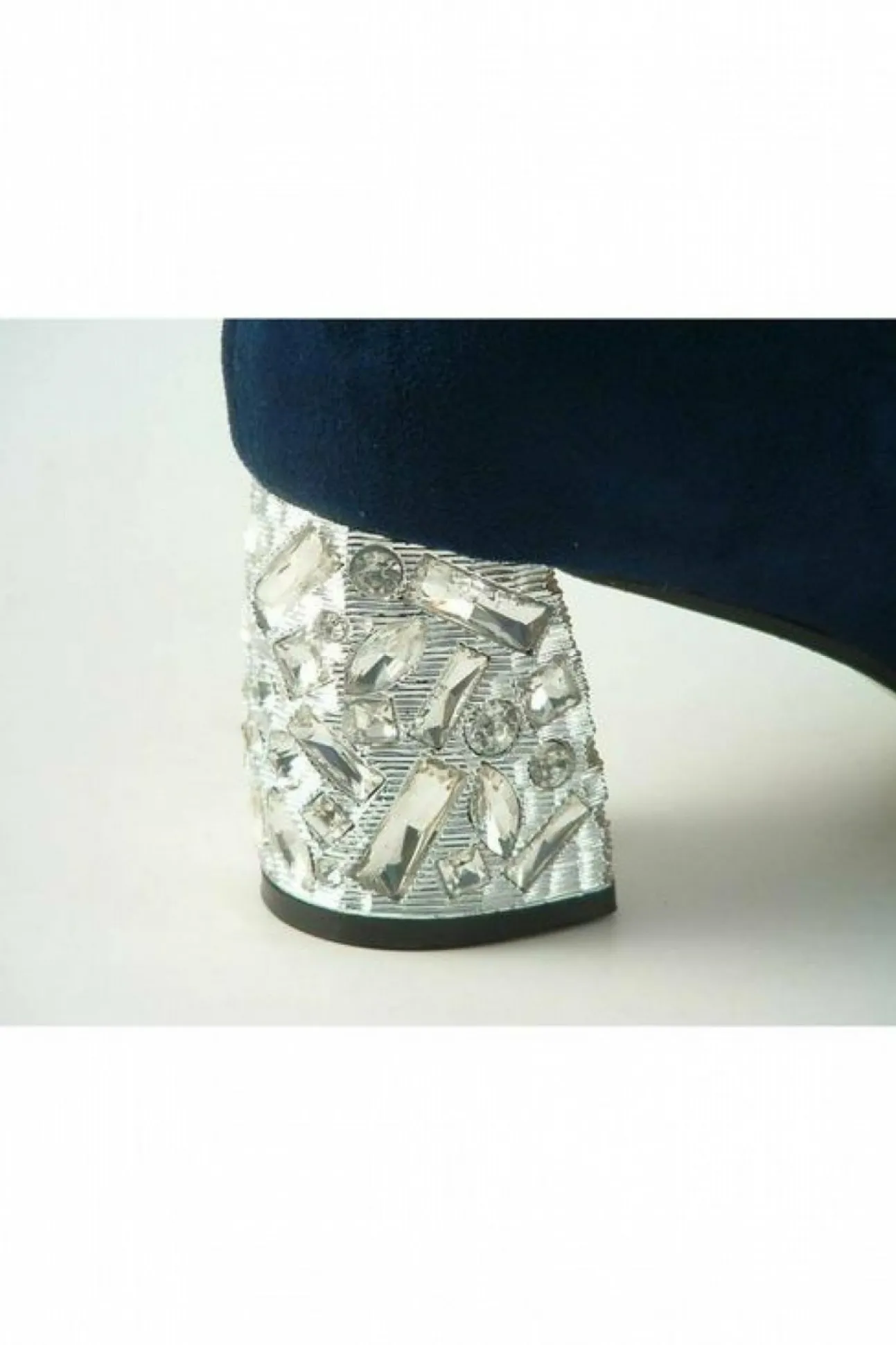 Women Glitz Shoes Celine Sabatine Glitter Heel Suede Ankle Boot