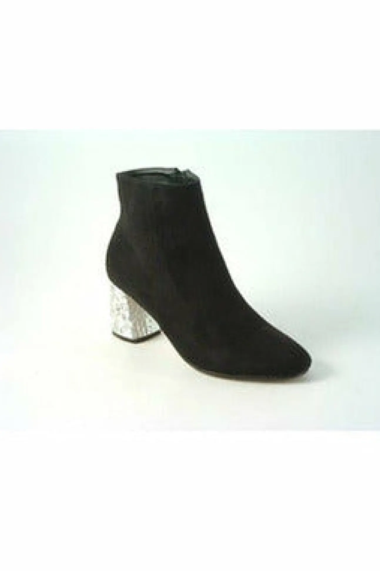 Women Glitz Shoes Celine Sabatine Glitter Heel Suede Ankle Boot