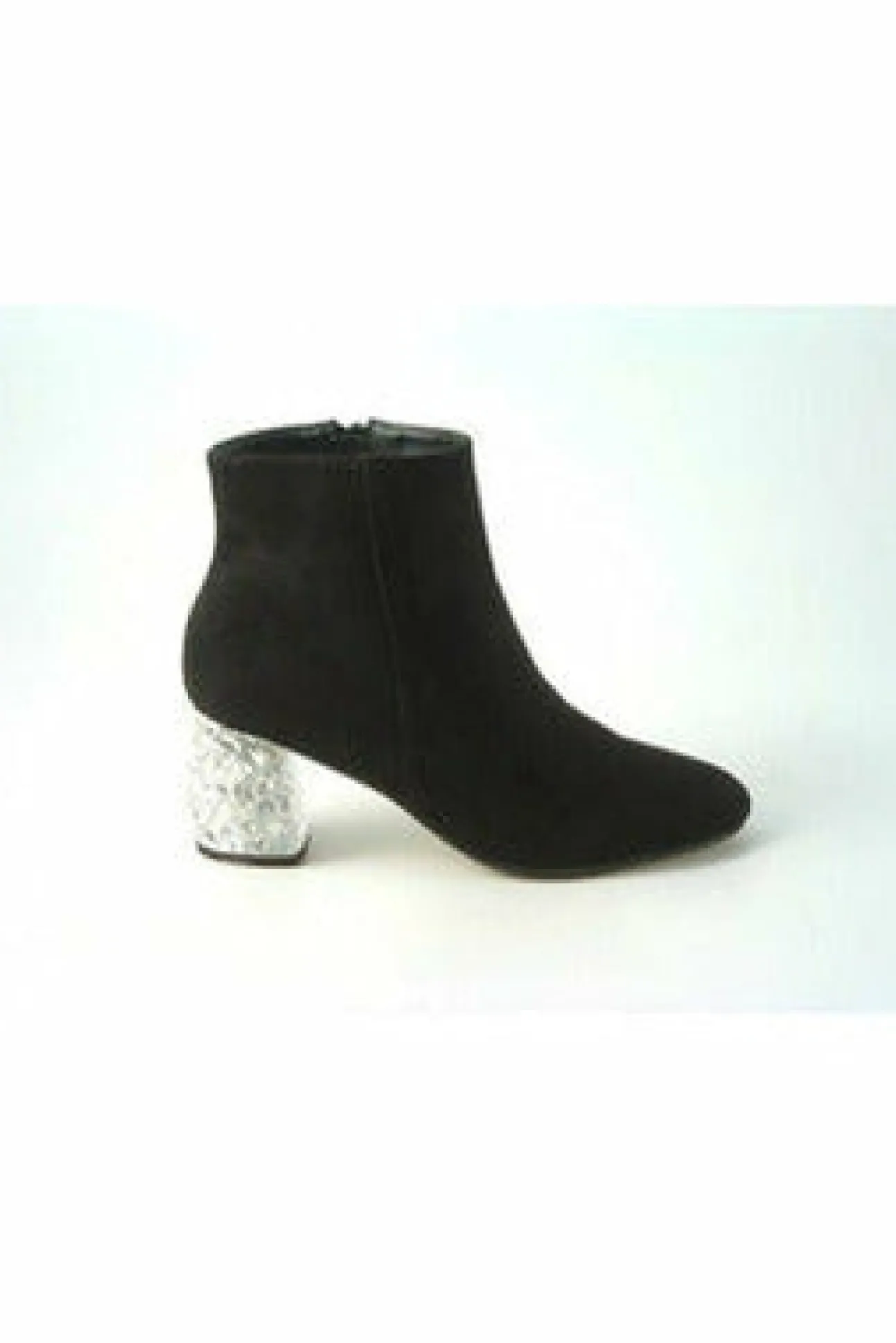 Women Glitz Shoes Celine Sabatine Glitter Heel Suede Ankle Boot