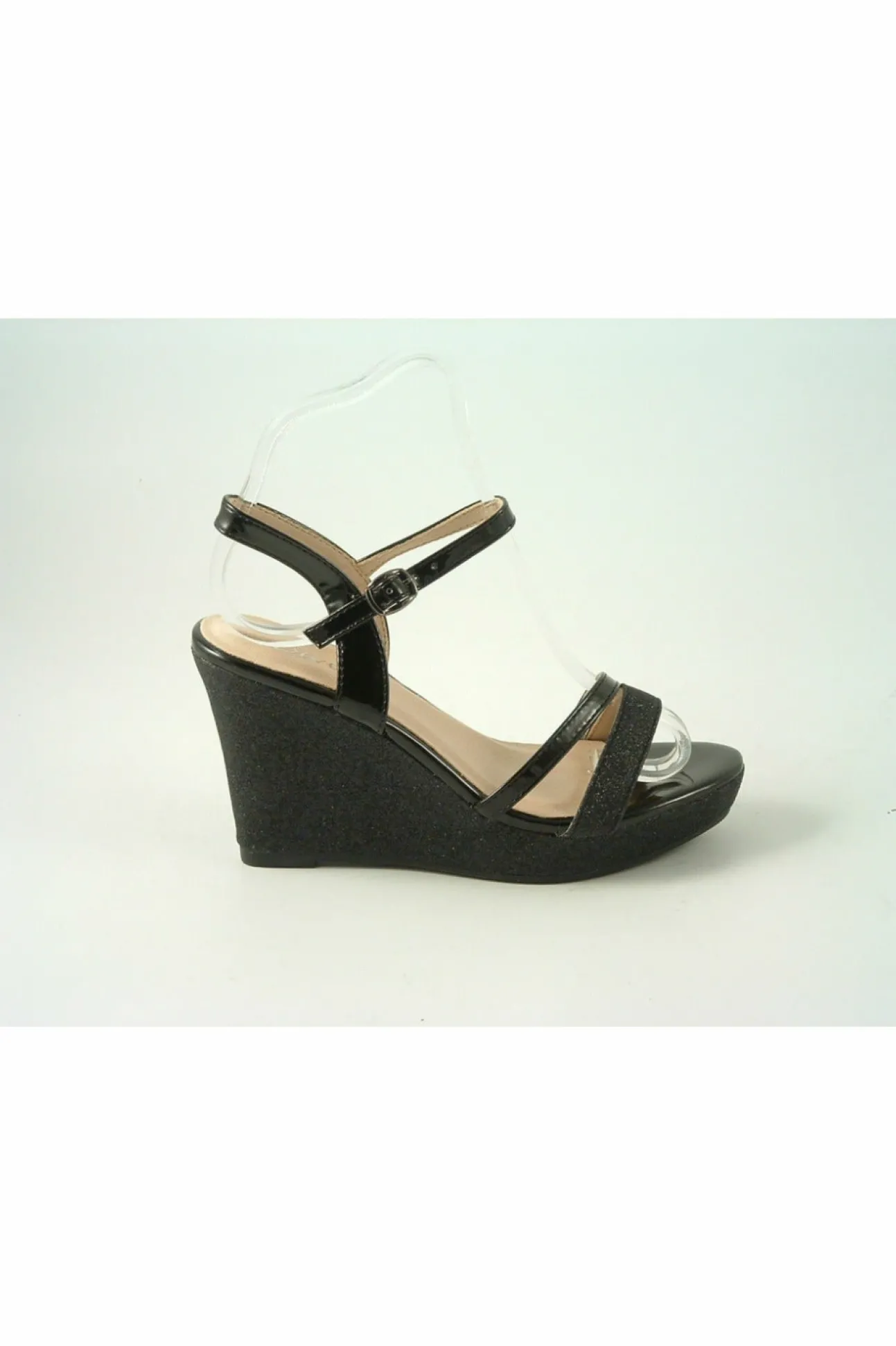 Women Glitz Shoes Divine High Heel Glitter Wedge Sandal