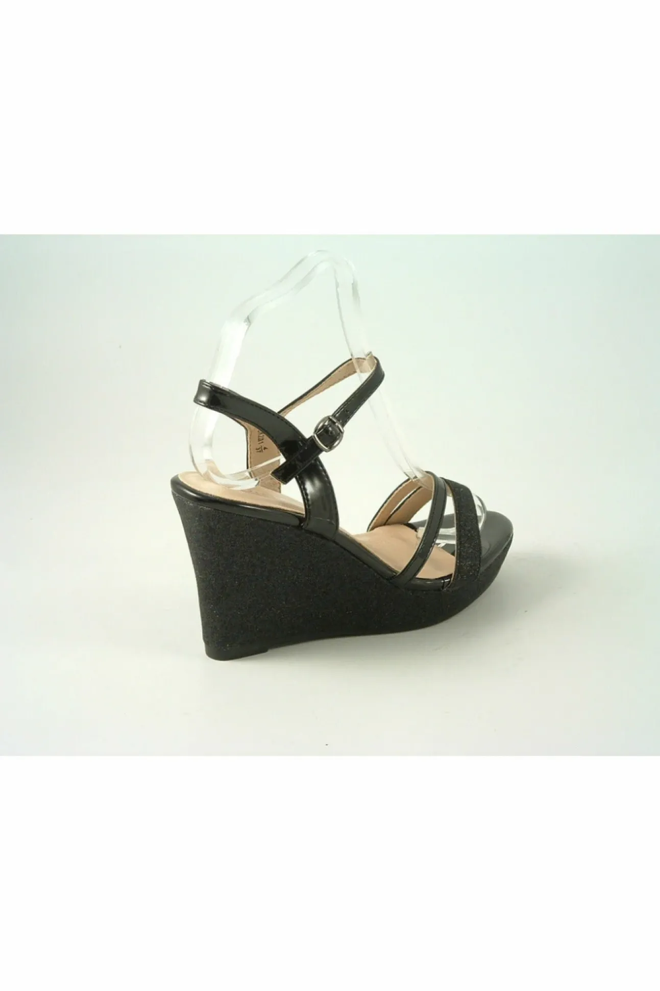 Women Glitz Shoes Divine High Heel Glitter Wedge Sandal