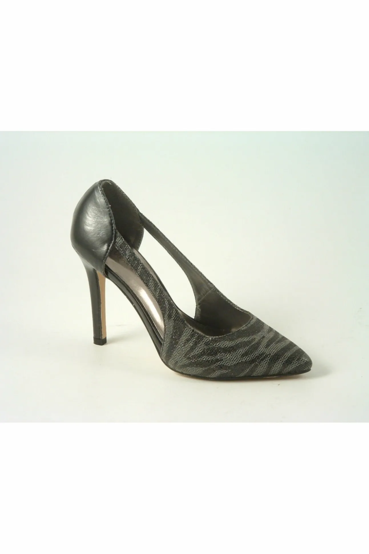 Women Glitz Shoes Glimmer Glamour N Glitz Metallic Open Side Shoe
