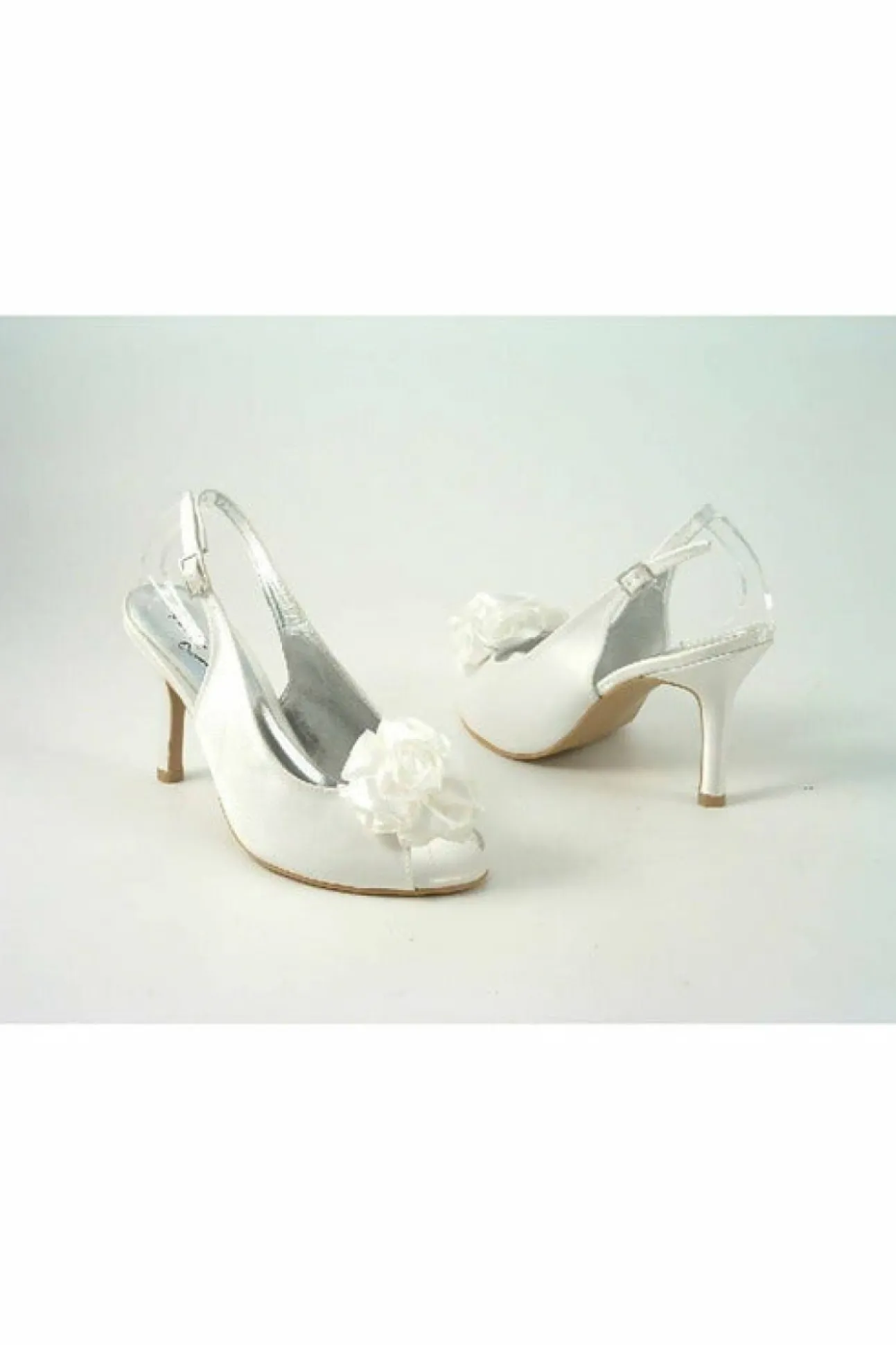 Women Glitz Shoes Perdita Satin Peep Toe Sling Back