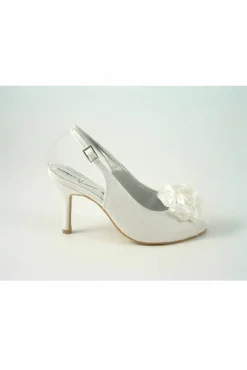 Women Glitz Shoes Perdita Satin Peep Toe Sling Back