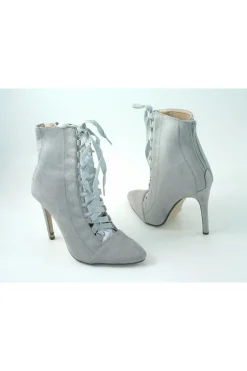 Women Glitz Shoes Ribbon Lace Ankle Boot