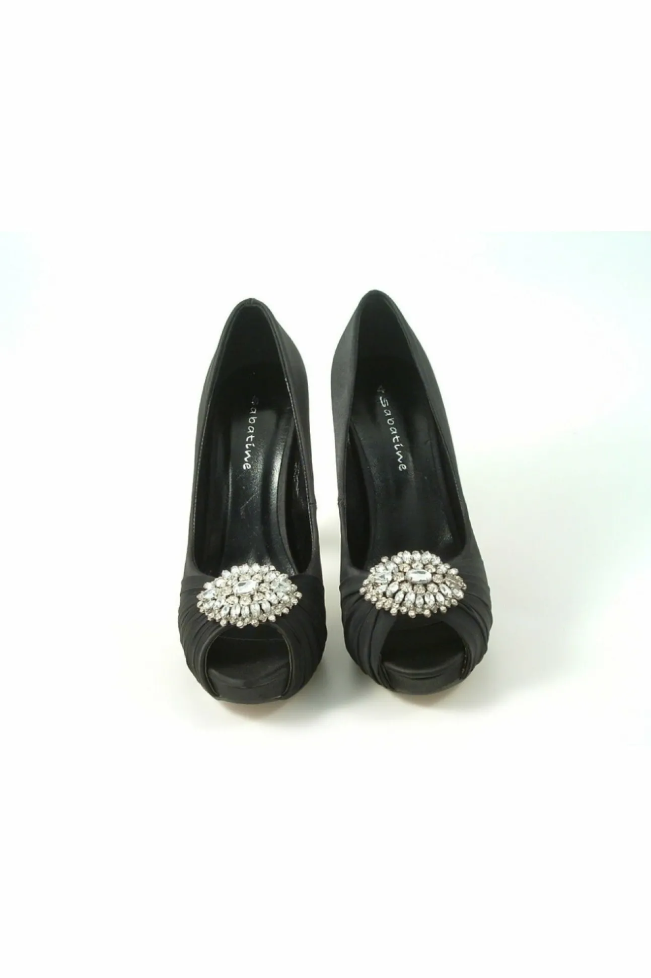 Women Glitz Shoes Ripley Sabatine Fee 888 Satin Peep Toe Platform