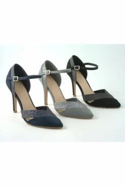 Women Glitz Shoes Roxie Suede N Glitter Dorsey Court Shoe
