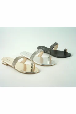 Women Glitz Shoes Sabatine Eliza Diamante Toe Post Sandals