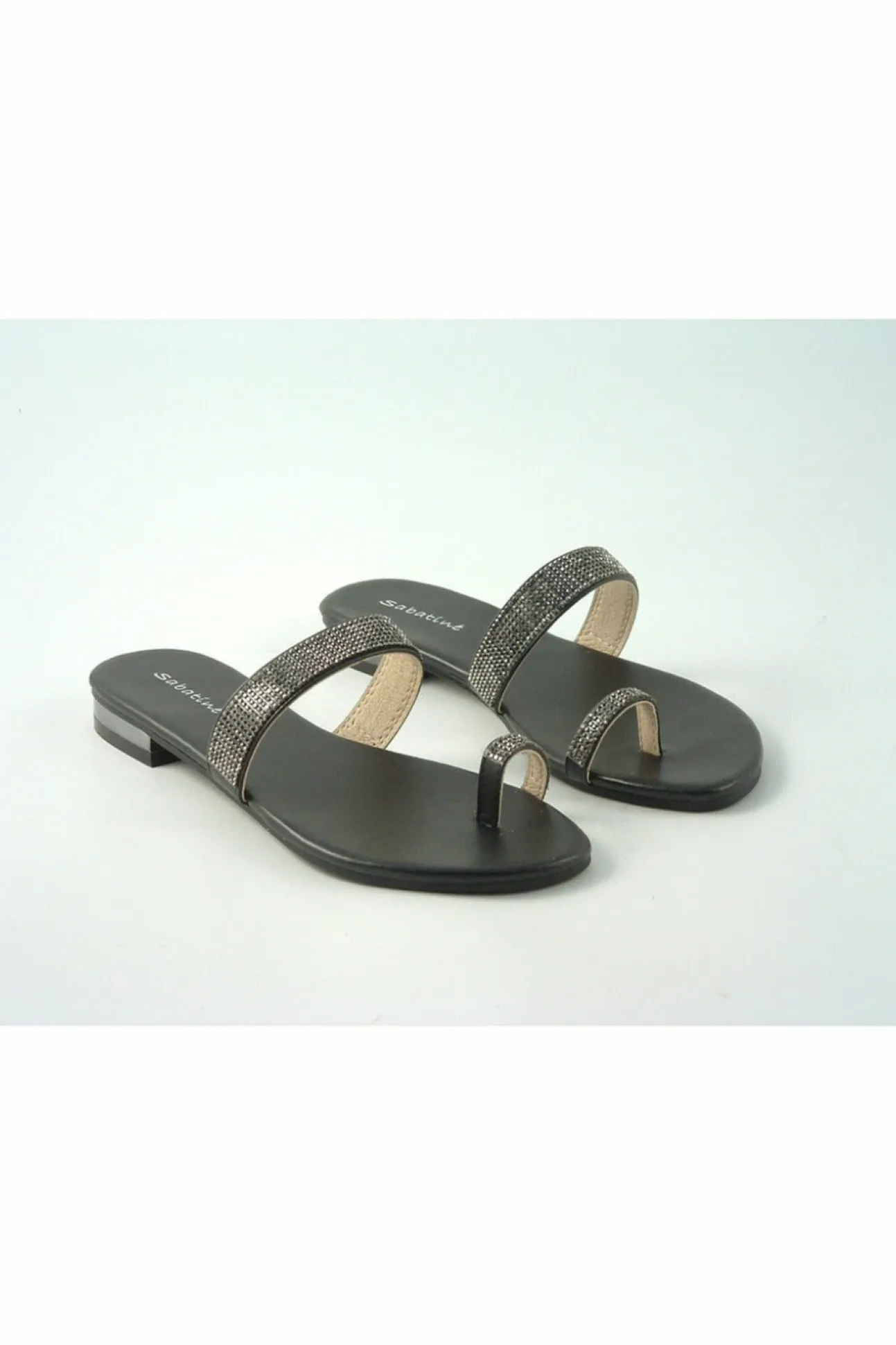 Women Glitz Shoes Sabatine Eliza Diamante Toe Post Sandals
