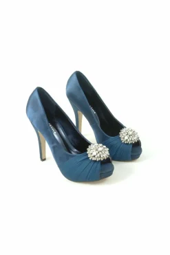 Women Glitz Shoes Sabatine Fee 888 Platform Satin Peep Toes