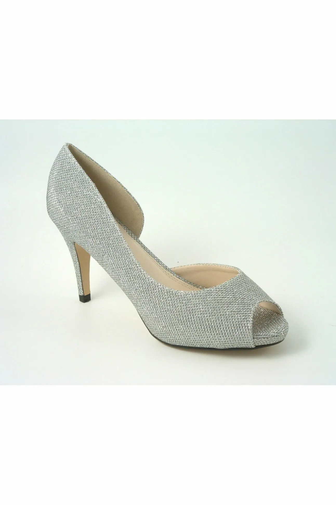 Women Glitz Shoes Sabatine Mid Heel Peep Toe - 31438