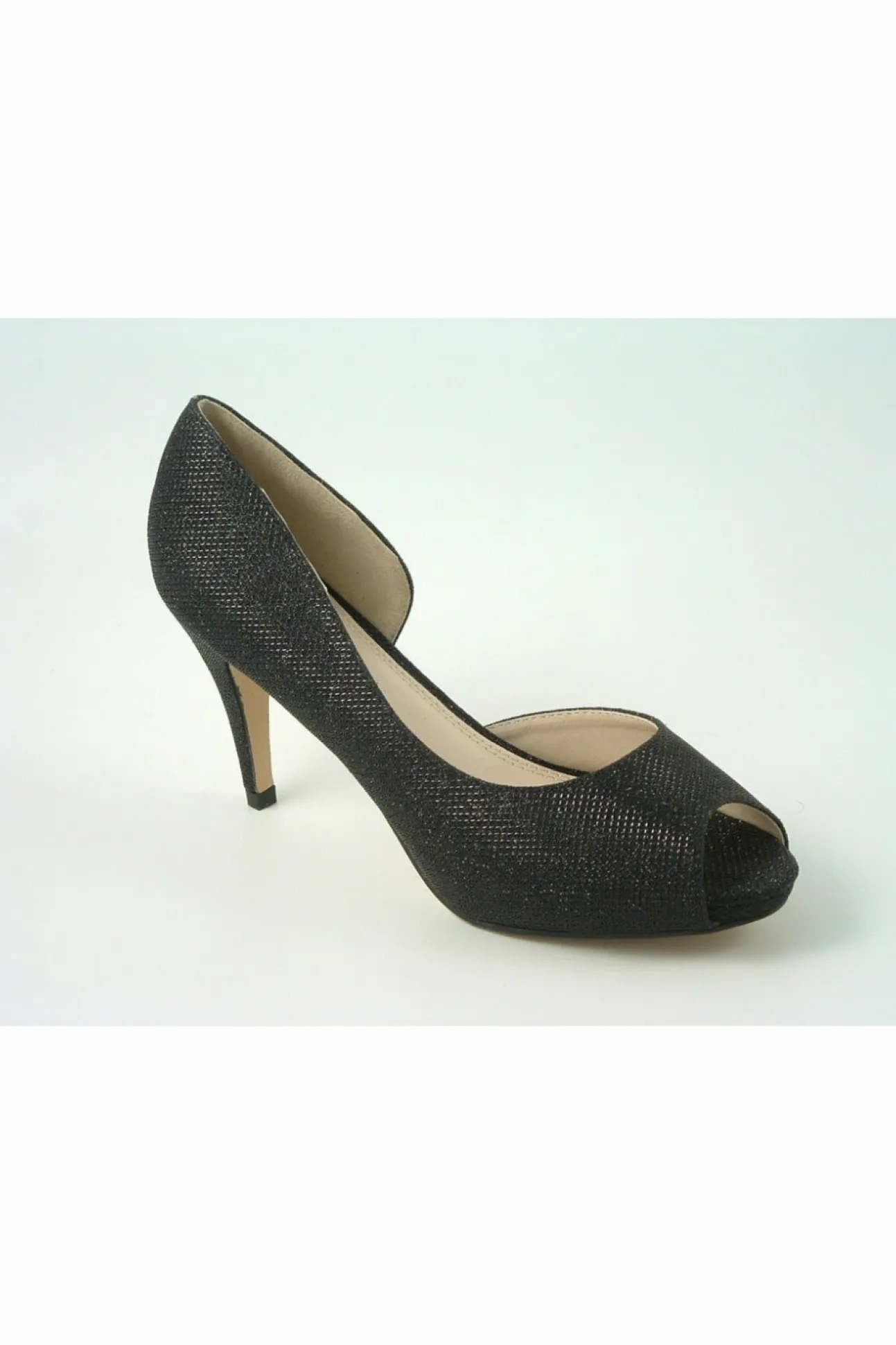 Women Glitz Shoes Sabatine Mid Heel Peep Toe - 31438