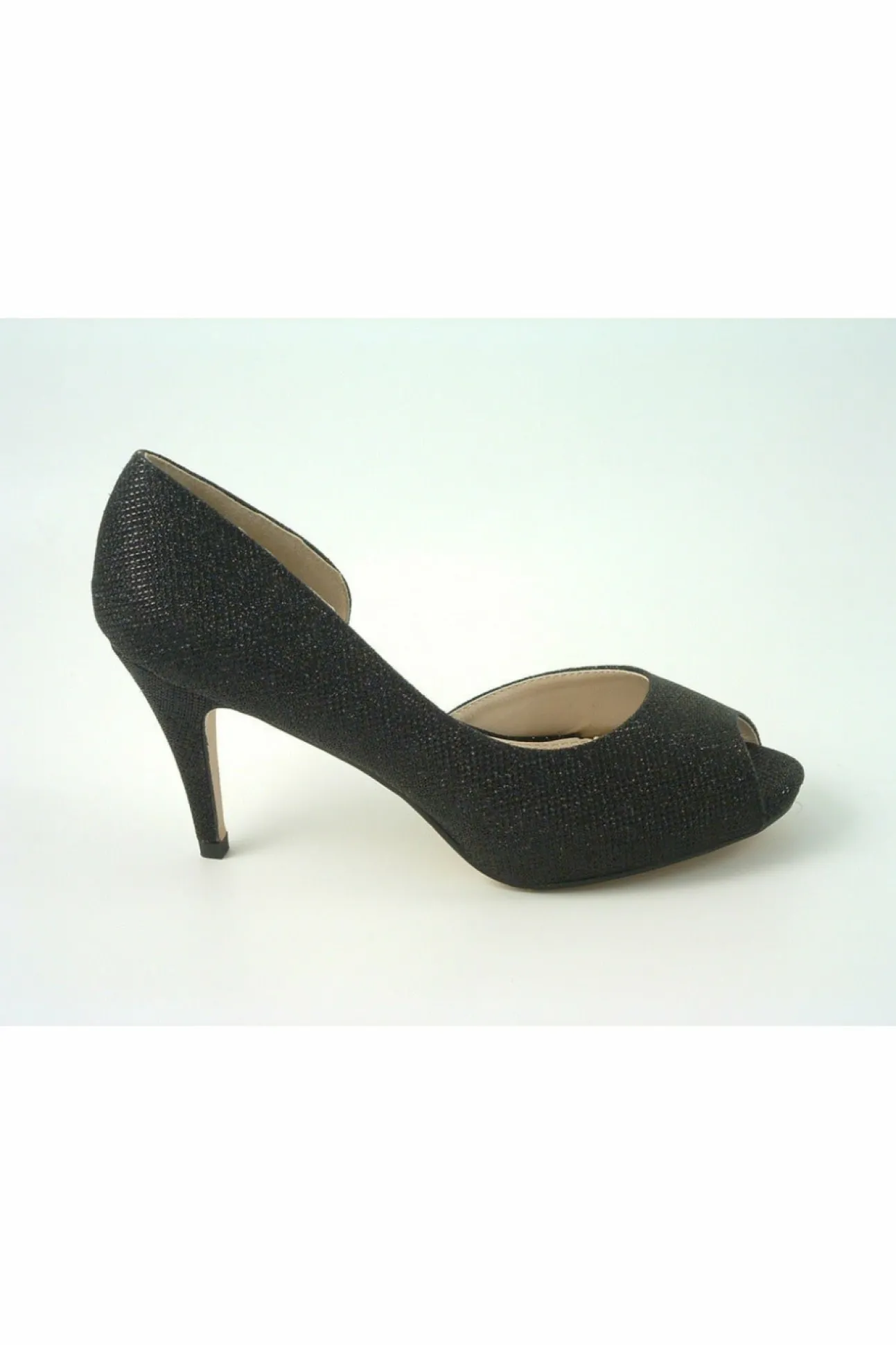 Women Glitz Shoes Sabatine Mid Heel Peep Toe - 31438
