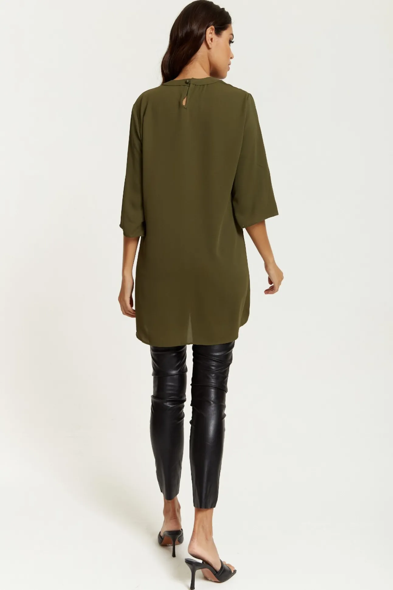 Women Hoxton Gal Oversized Detailed Neckline Tunic
