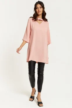 Women Hoxton Gal Oversized Detailed Neckline Tunic
