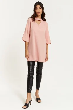 Women Hoxton Gal Oversized Detailed Neckline Tunic