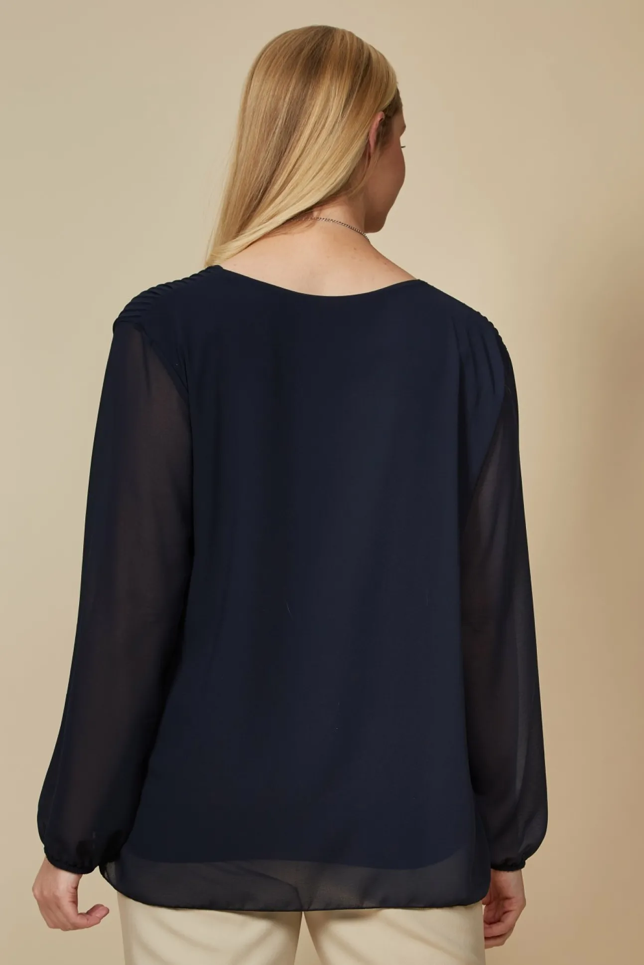 Women Hoxton Gal Oversized Pleated Top With Tulle