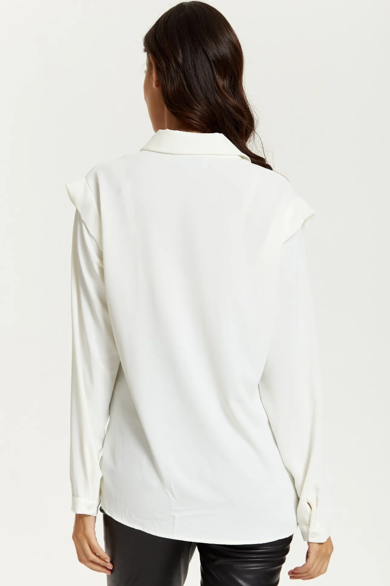 Women Hoxton Gal Oversized Shoulder Detailed Long Sleeves Shirt