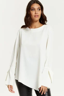Women Hoxton Gal Relaxed Fit Cuff Detailed Blouse With Long Sleeve