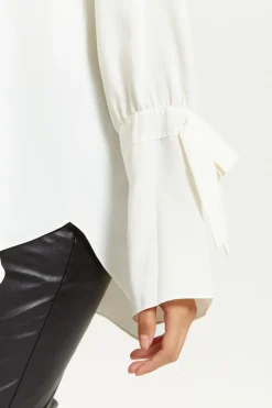 Women Hoxton Gal Relaxed Fit Cuff Detailed Blouse With Long Sleeve