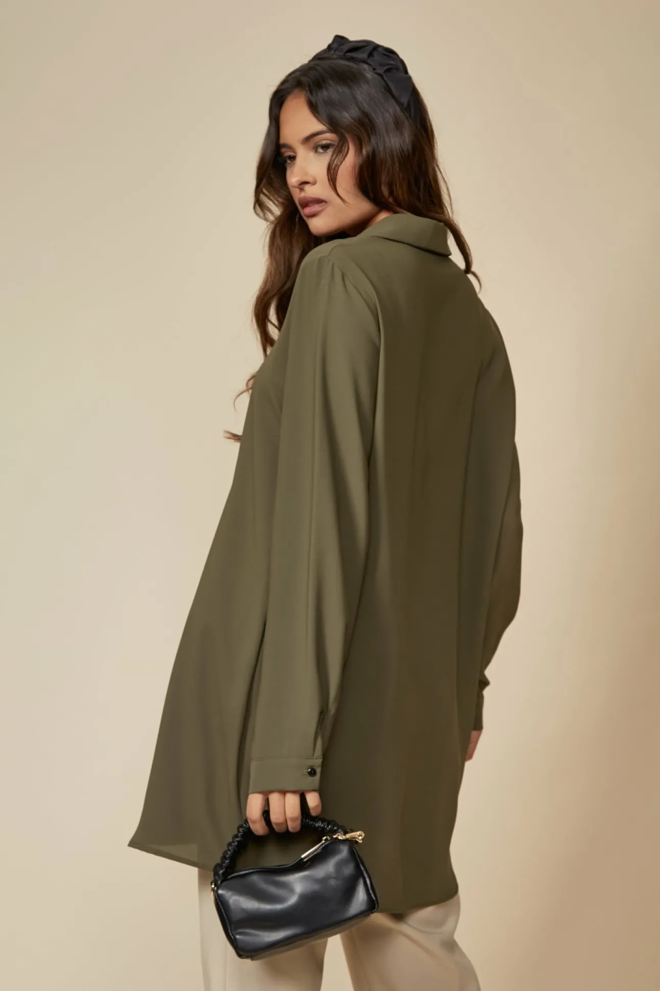 Women Hoxton Gal Tunic Shirt With Button Details In