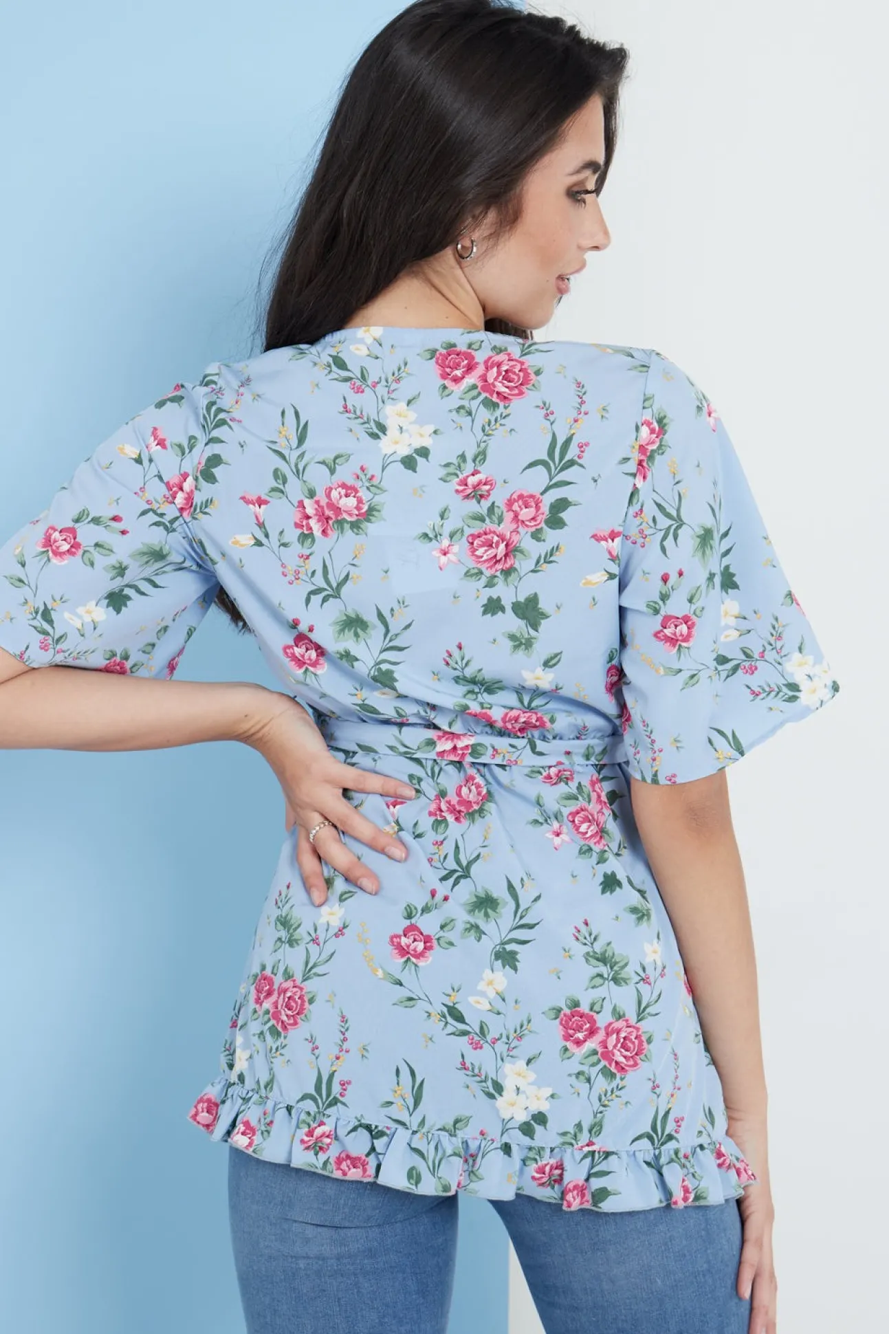 Women Lilura London Floral Wrap Top
