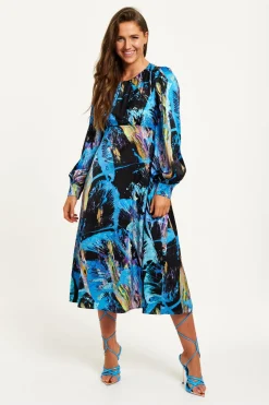 Women Liquorish Abstract Print Midi Dress