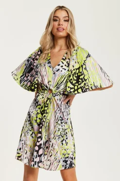 Women Liquorish Abstract Print Mini Dress