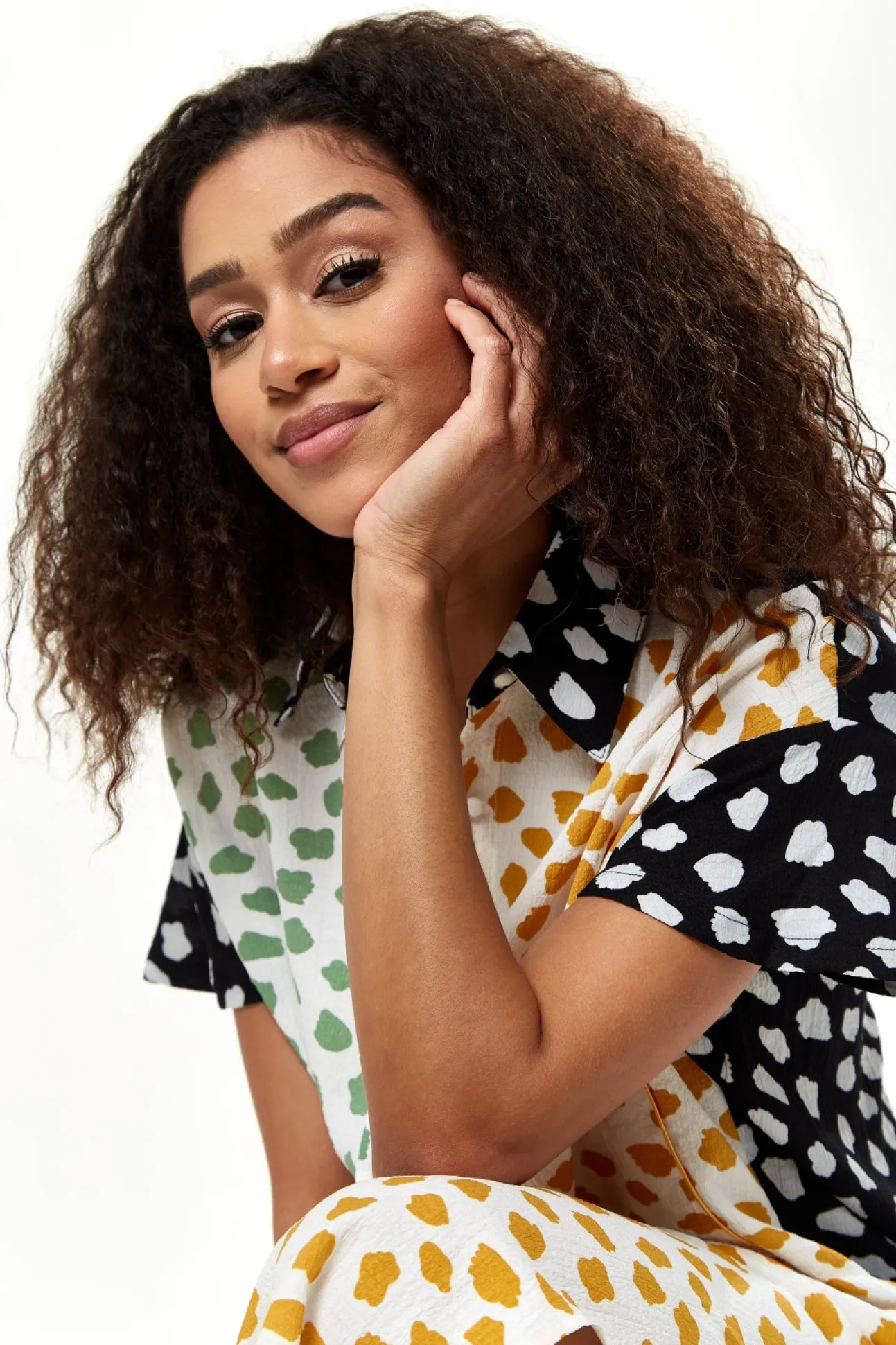 Women Liquorish Animal Print Oversized Shirt Dress
