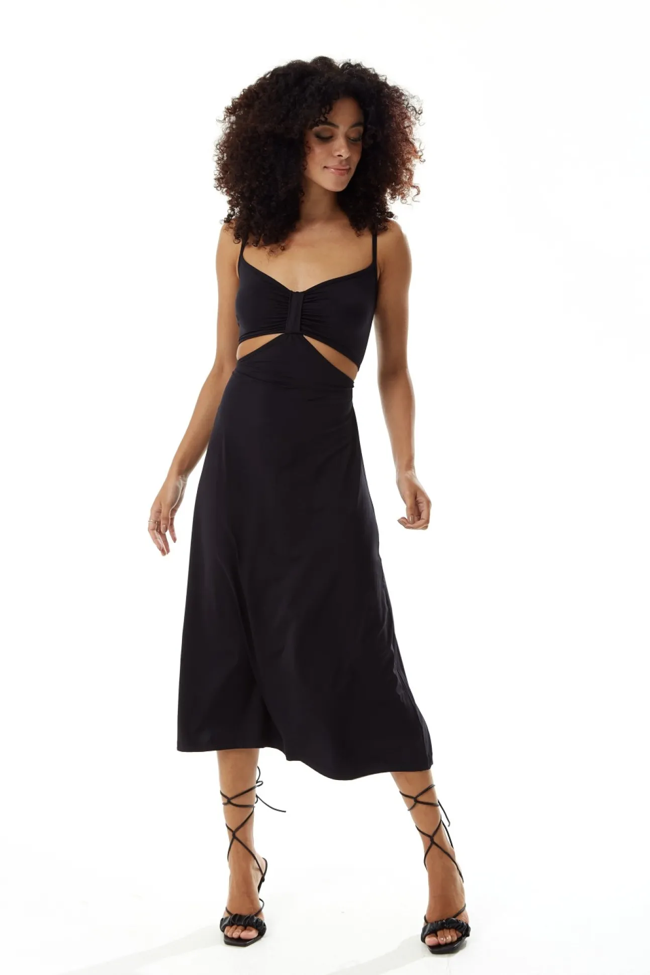 Women Liquorish Cami Dress With Cut Out Details