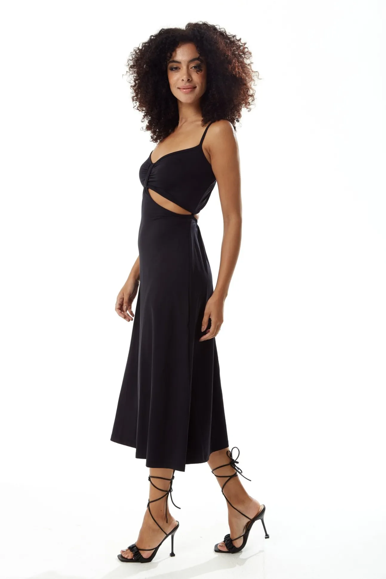 Women Liquorish Cami Dress With Cut Out Details