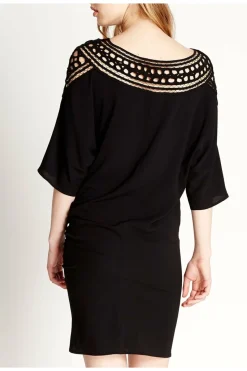 Women Liquorish Divine Grace Mini Dress With Crochet Insert