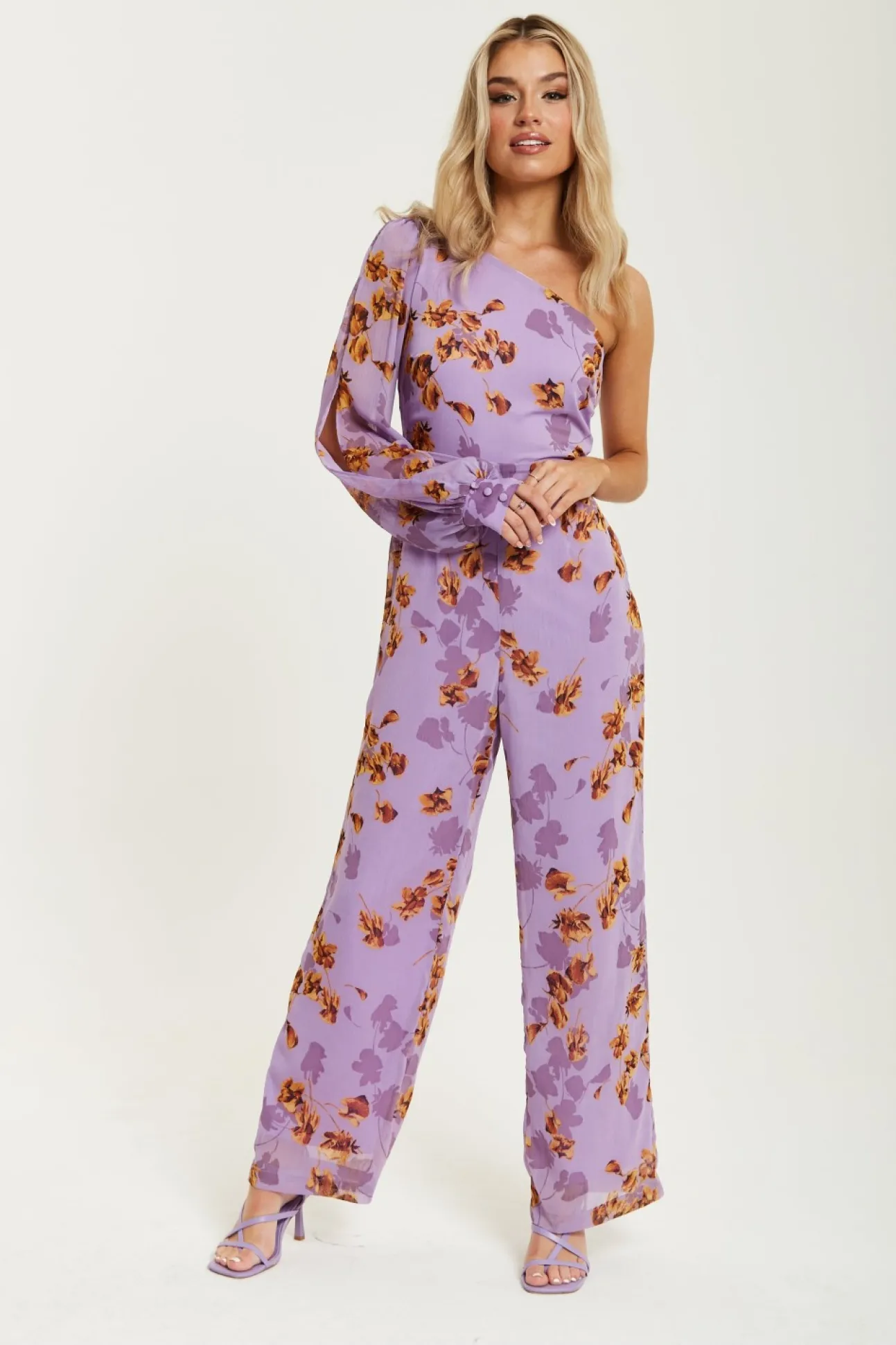 Women Liquorish Floral Asymmetrical Jumpsuit