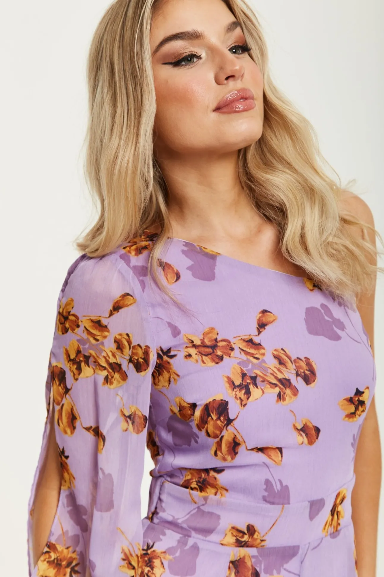 Women Liquorish Floral Asymmetrical Jumpsuit