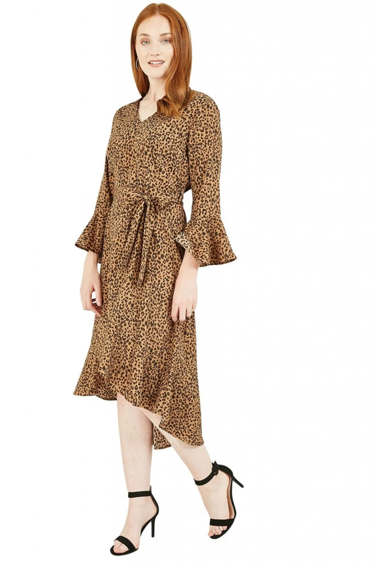 Women Mela London Animal Print Fitted Dress