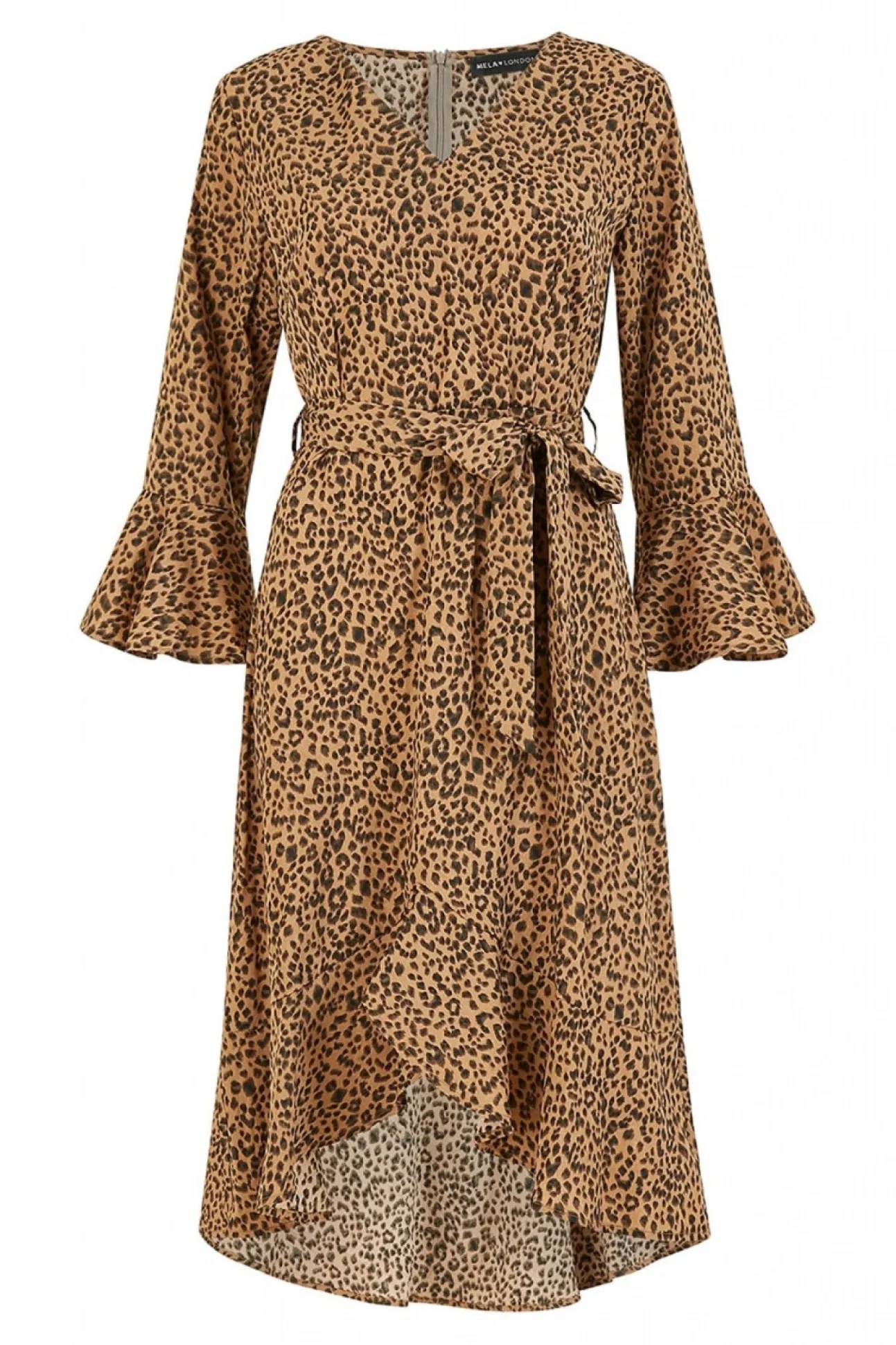Women Mela London Animal Print Fitted Dress