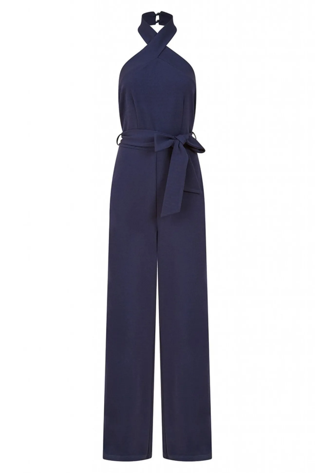 Women Mela London Cross Over Halter Neck Jumpsuit