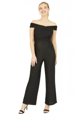 Women Mela London Crossover Bardot Jumpsuit